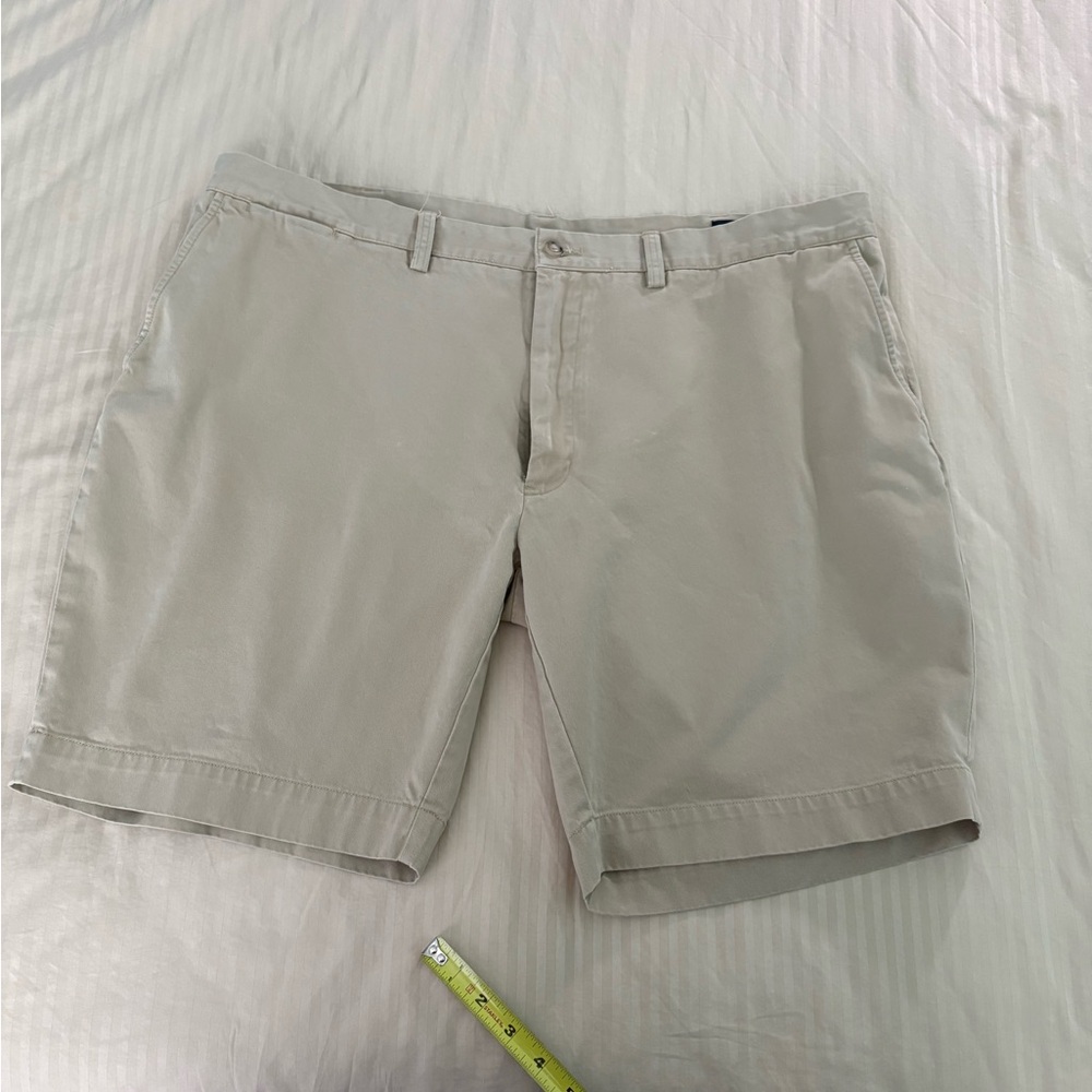 Polo by Ralph Lauren Men's Beige Flat Front Shorts